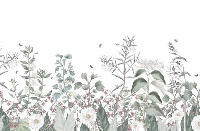 Papier peint fleurs sauvages