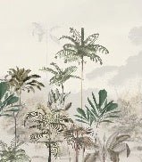 Papier peint panoramique jungle eden vert, XXL, tendance