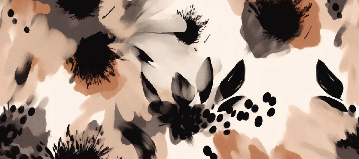 Papier peint fleur hypnotique