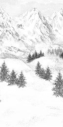 Papier peint montagne sommets de Chamonix