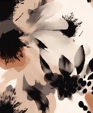Papier peint fleur hypnotique