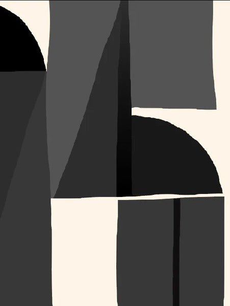 Papier peint Memphis style noir