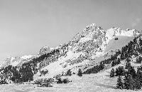 Papier peint panoramique chalet alpage