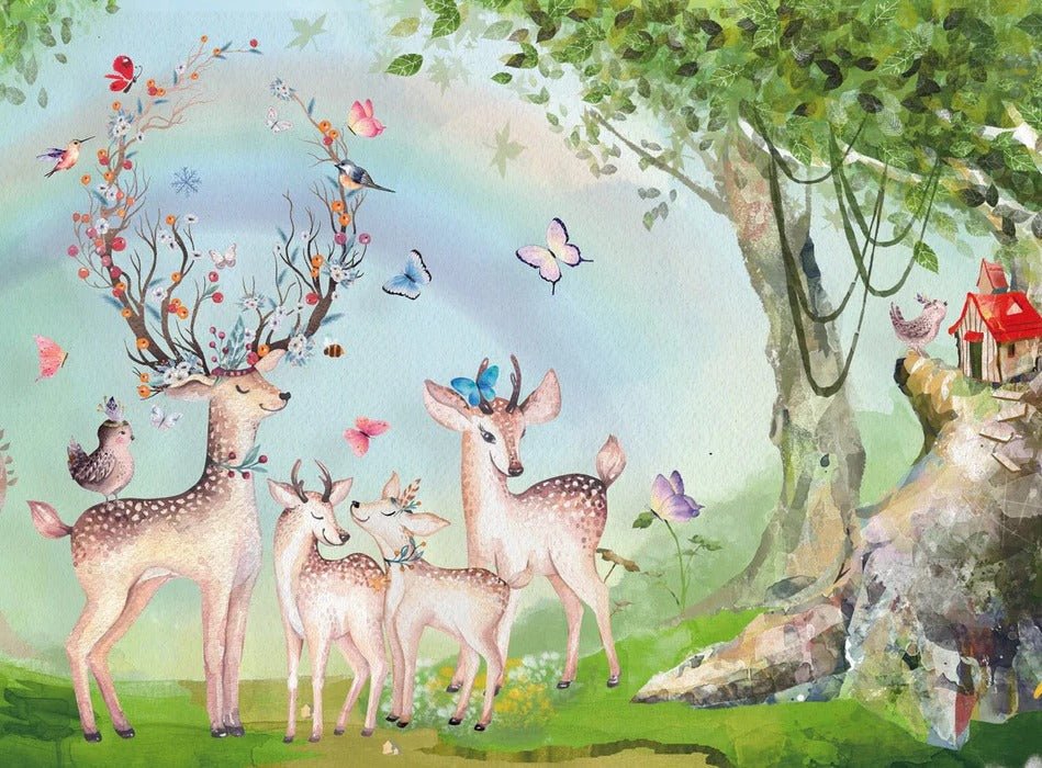 Papier peint Famille Cerf