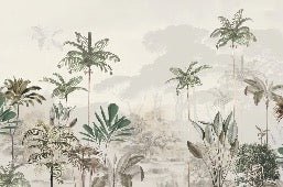 Papier peint panoramique jungle eden vert, XXL, tendance