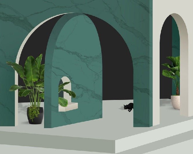 Papier peint hôtel trompe l'oeil, XXL, tendance