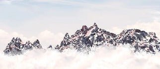 Papier peint coucher de soleil les cimes, XXL, tendance