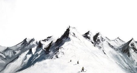 Papier peint ski alpinisme en montagne, XXL, tendance