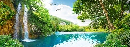 Papier peint Cascade détente, XXL, tendance