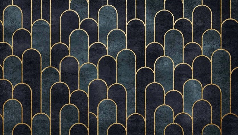 Papier peint dark blue chic, XXL, tendance