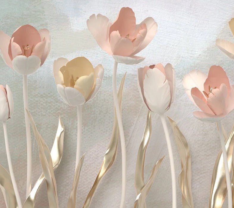 Papier peint panoramique Tulipes 3D