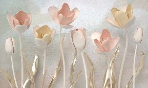 Papier peint panoramique Tulipes 3D