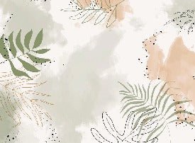 Papier peint panoramique aquarelle végétale