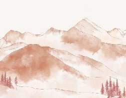 Papier peint montagne chaine des Aravis