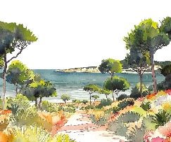 Papier peint panoramique air estival