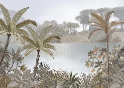 Papier peint sur mesure Jungle tendance peinture