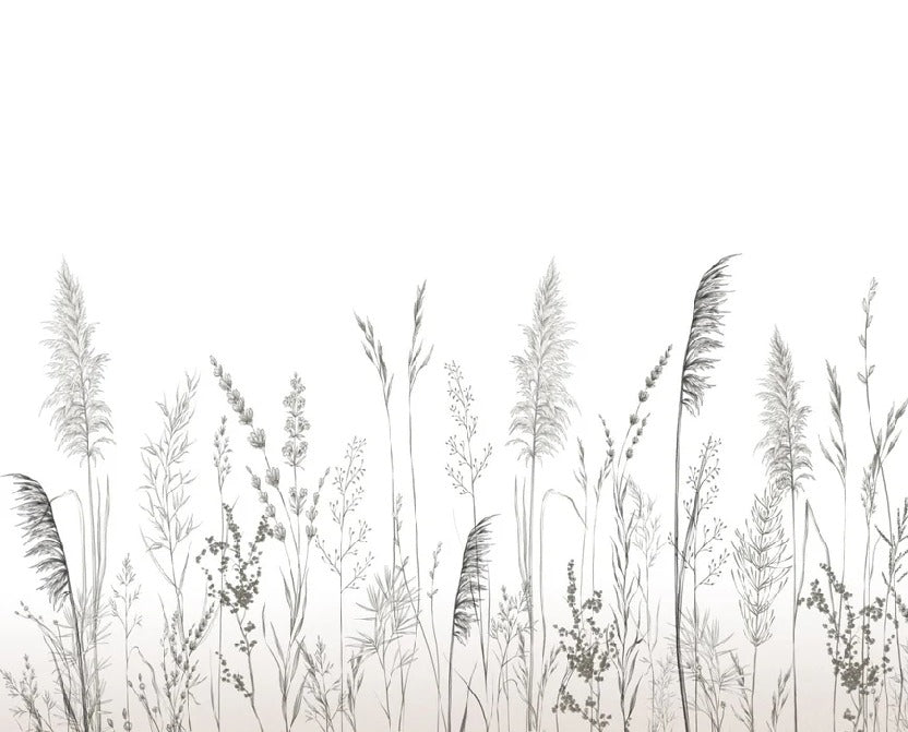 Papier peint poétique pampa, XXL, tendance