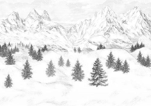 Papier peint Aiguilles d'Arves, XXL, tendance