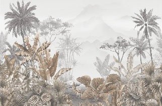 Papier peint tendance tropical sepia