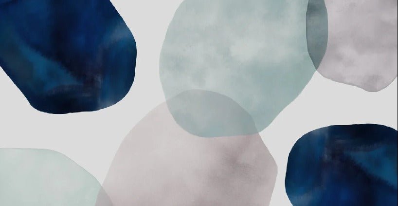 Papier peint cercle abstrait watercolor
