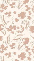 Papier peint fleur beige poudré, XXL, tendance
