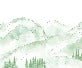 Papier peint montagne chaine des Aravis vert clair
