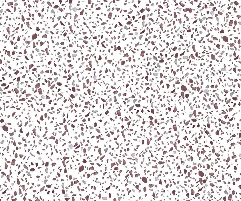 Papier peint effet terrazzo marron
