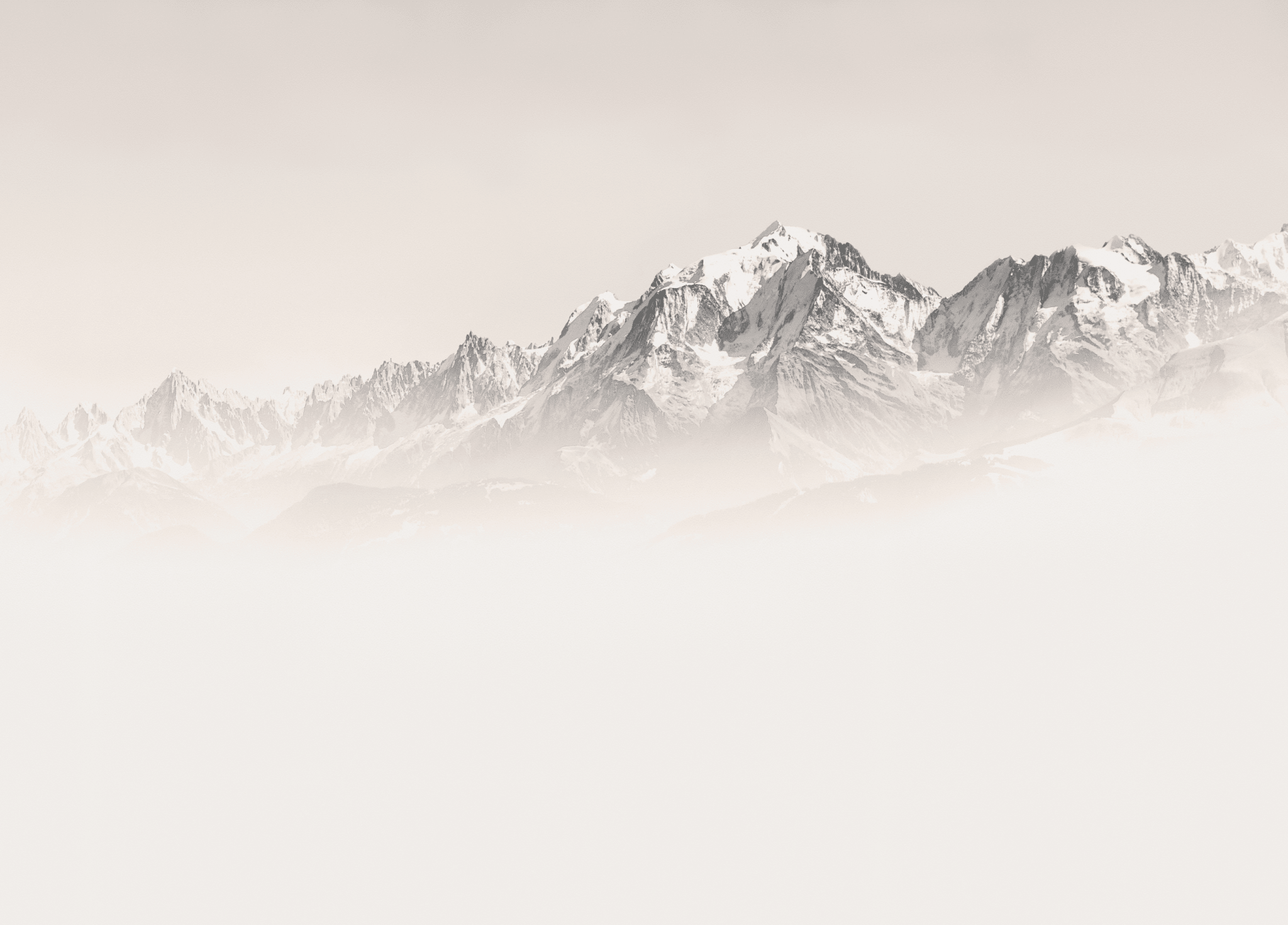 Papier Peint Panoramique Sommets de Chamonix - H225cm x L320cm - Matière Vinyle - Muralconcept