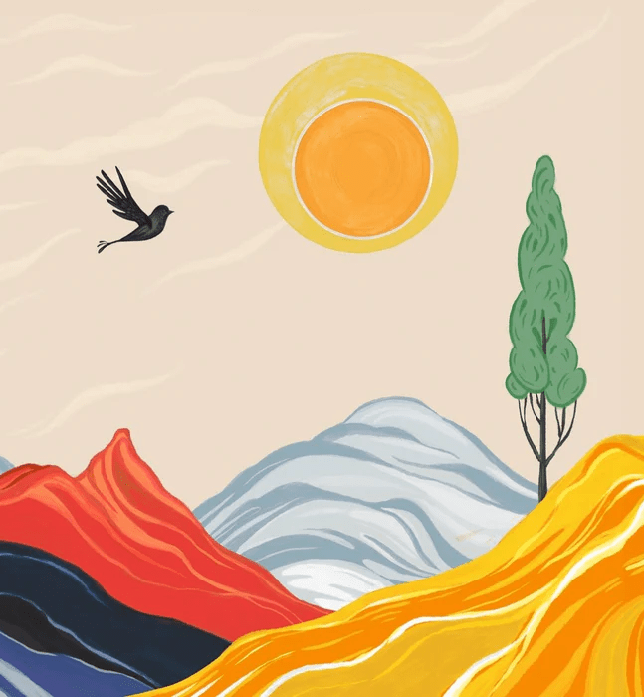 Papier Peint Panoramique Zen Color - H252x L233cm - Matière Softouch - Muralconcept