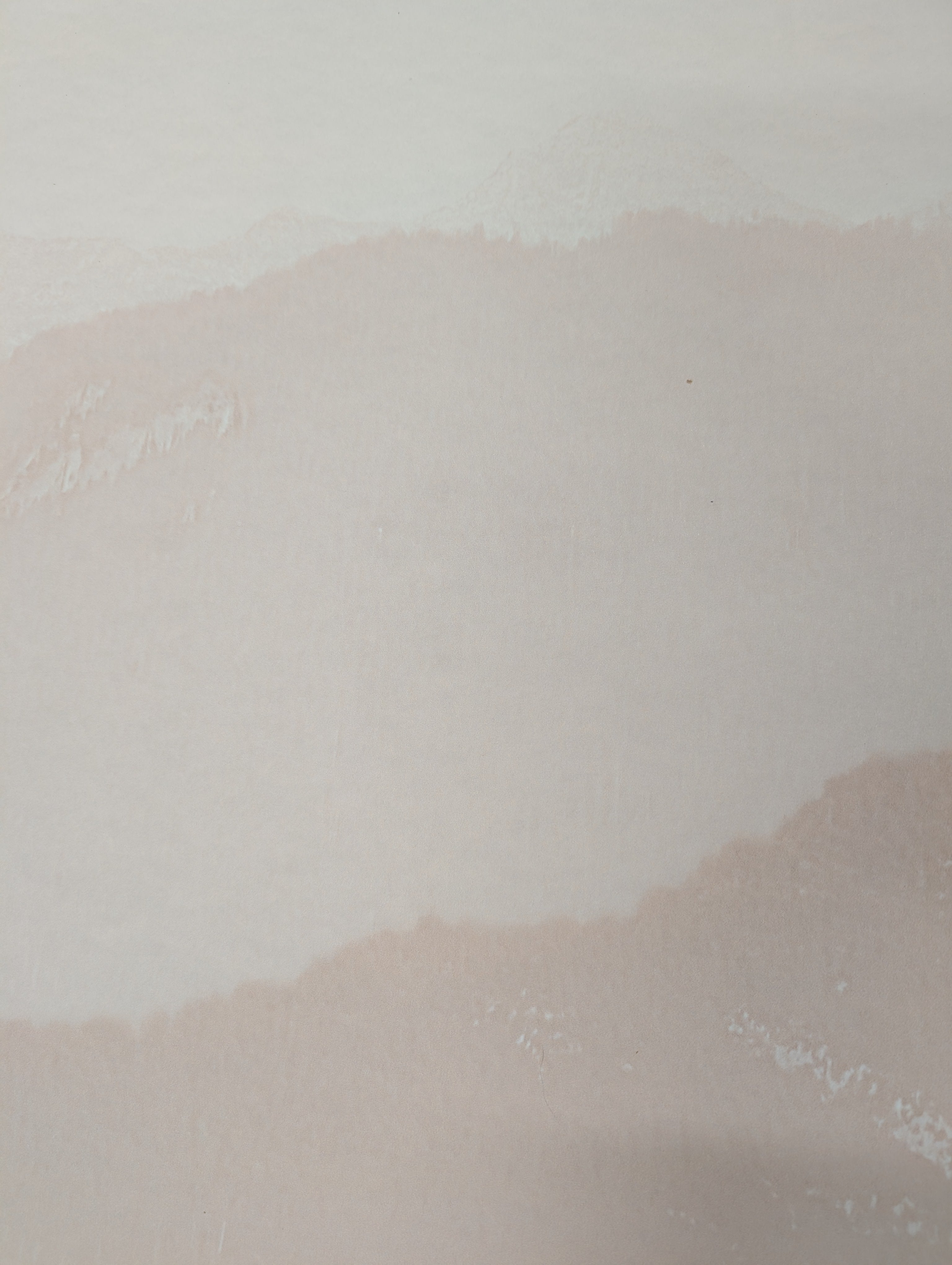 Papier peint Panoramique Annecy et son Lac Paisible Terracotta H160cmx L210cm - Matière Softouch