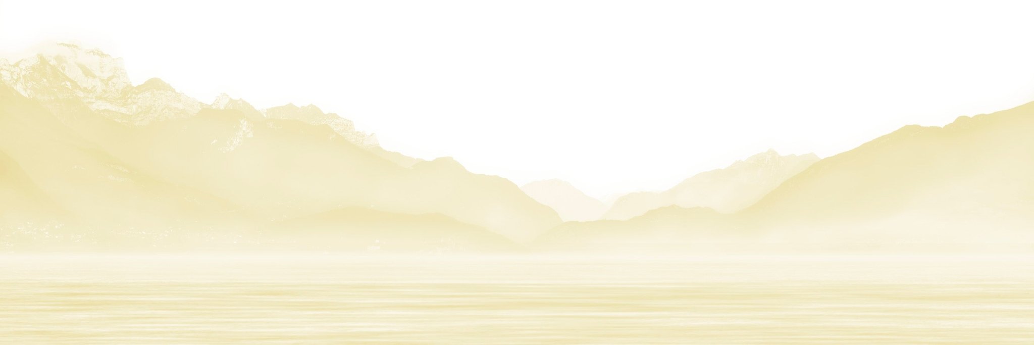 Papier peint Annecy et son lac paisible jaune, mural concept, tendance