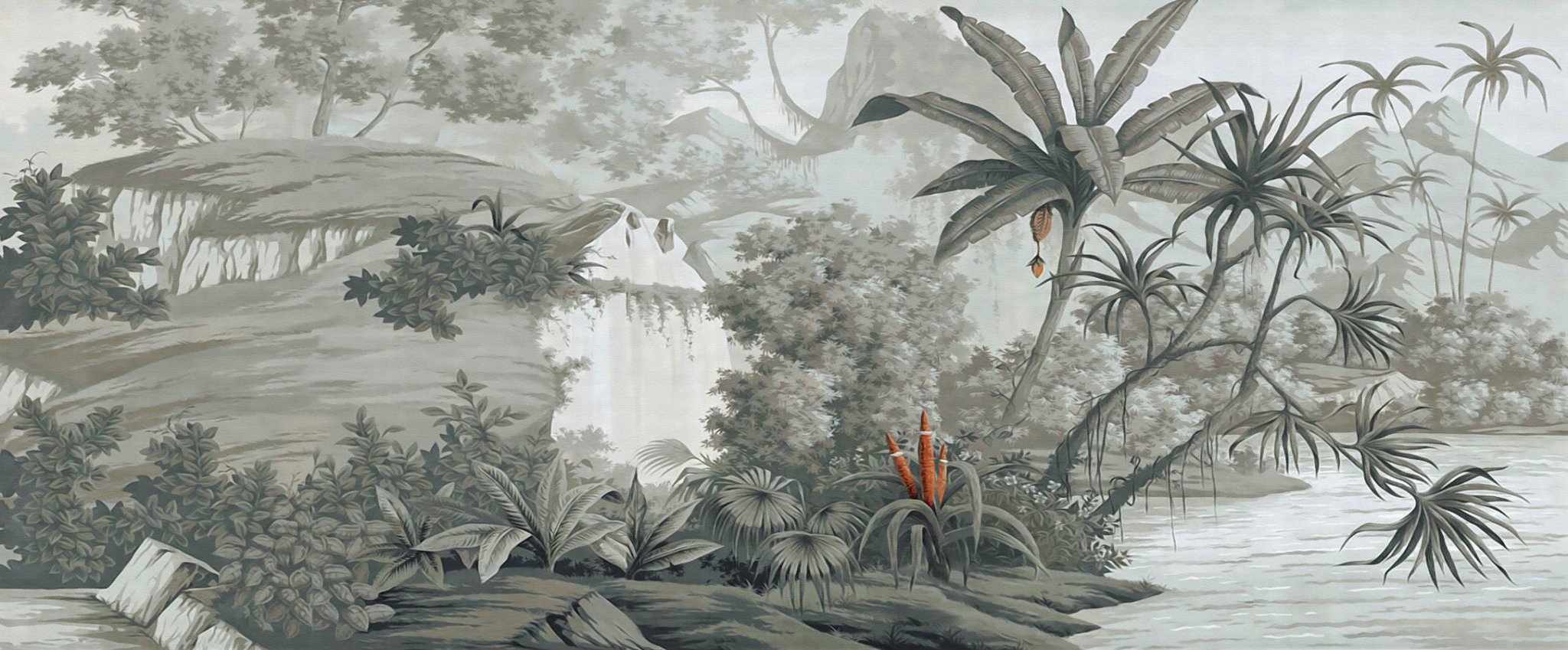 Papier peint Jungle Contrast, mural concept, tendance