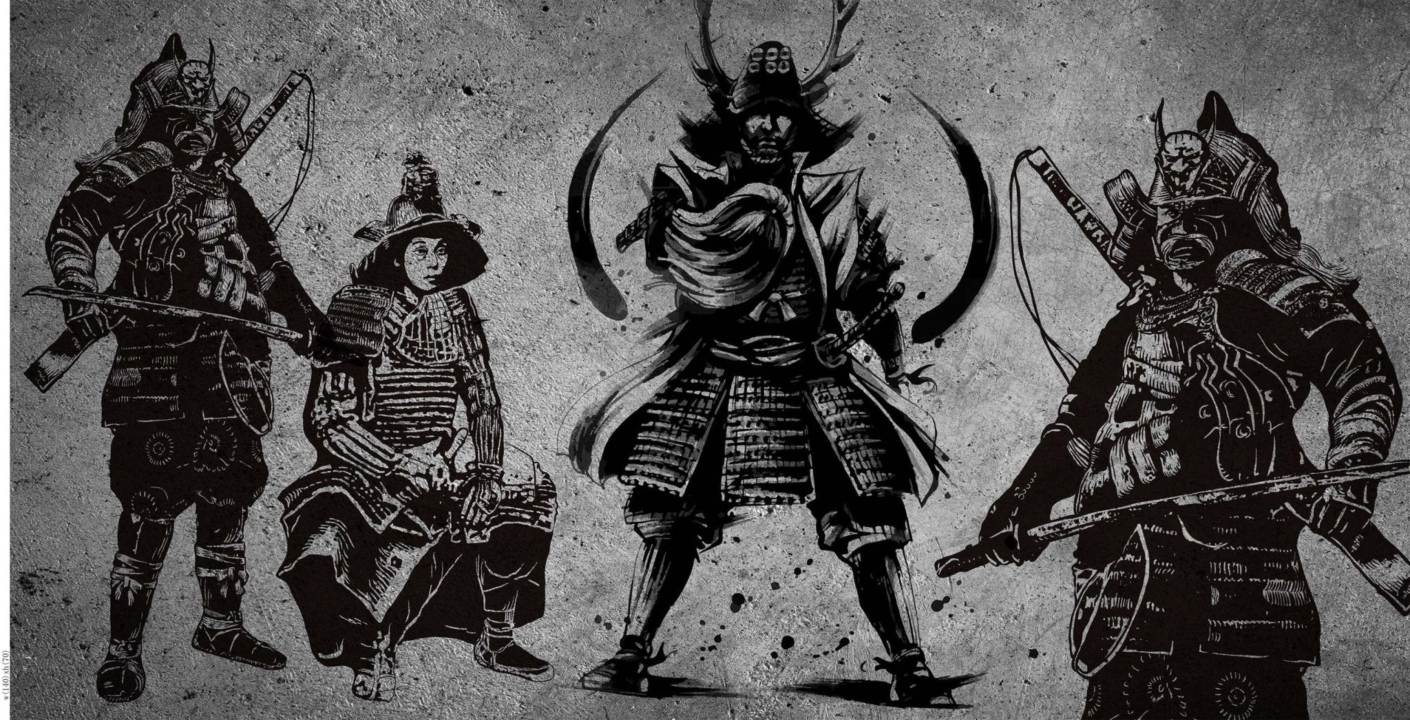 Papier peint Samouraï Japon, XXL, tendance