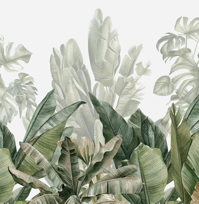 Papier peint panoramique bananier vert, XXL, tendance