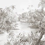 Papier peint panoramique jungle pittoresque