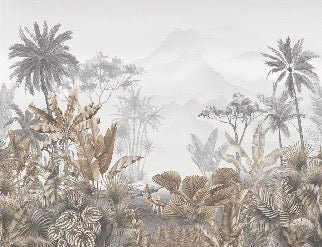 Papier peint tendance tropical sepia, XXL, tendance