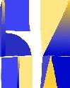 Papier peint Memphis style majorelle