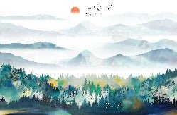 Papier peint Mountain & Scandinave