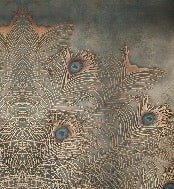 Papier Peint Majestueuse Plume Paon
