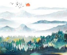 Papier peint Mountain & Scandinave