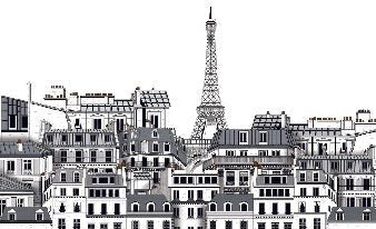 Papier peint Français les toits Parisiens