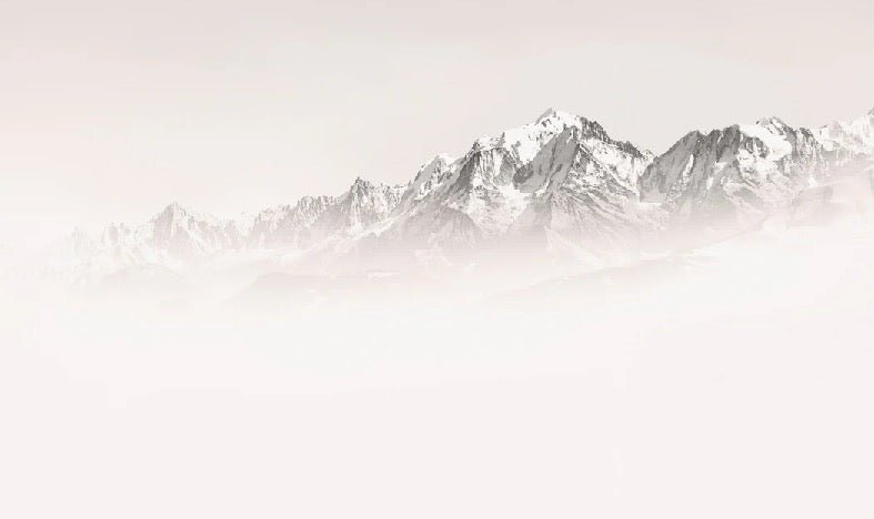 Papier peint matin brumeux Mont Blanc