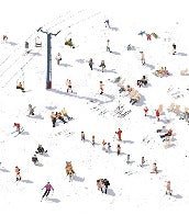 Papier peint panoramique après ski