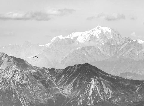 Papier peint salle de bain montagne ciel des aravis, XXL, tendance
