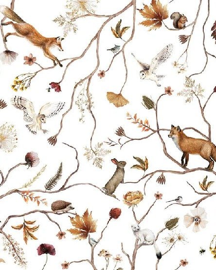 Papier peint enfant forêt aventure