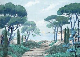 Papier peint balade dans les calanques