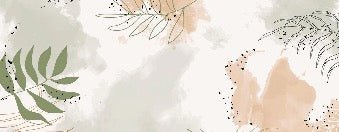 Papier peint panoramique aquarelle végétale, XXL, tendance