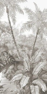 Papier peint panoramique jungle pittoresque