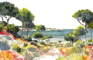 Papier peint panoramique air estival, XXL, tendance