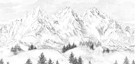 Papier peint montagne sommets de Chamonix